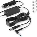 VHBW Car Charge Replacement for HP Laptop Car Charger 90W Compatible with HP 15 17 Spectre Pavilion Envy EliteBook X360 Touchsmart 15 13 M6 Stream 11 13 14 Chromebook 11 G4 G5 EE Vehicle Charger