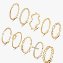 Visit the Store, ZOERAY
ZOERAY

10PCS 14K Gold Plated Stacking Rings for Women Thumb Stackable Knuckle Band Rings Plain Twist Thin Joint Finger Wedding Gold Ring Set for Women Size 8