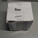 Sliner 4 Sets Mini Cast Iron Skillet Small Cast Iron Plates Skillet with Wooden Base Small Round Pan Fajita Plate Pot for Baking Cooking(4.9 Inches)