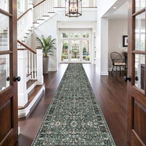 Washable Hallway Runner Rug 3x16: Non Slip Runner Rugs with Rubber Backing