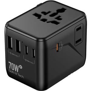 Encased GaN 70W Universal Travel Adapter