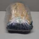 Cozy Bliss Faux Fur Throw Blanket for Couch, Fuzzy Soft Plush Thick Bubble Blanket for Sofa Bedroom Living Room, 50 * 60 Inches Tie-dye Blue