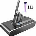 YABER 6000mAh Battery for Dyson V8 Battery Replacement 21.6V Compatible for Original V8 Animal V8 Absolute V8 Fluffy V8 Motorhead Handheld Cordless Vacuum Cleaner Li-ion Battery