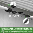 T5 LED Shop Light, 4FT 4500LM Garage Lighting, 45W (150W Equivalent), 6500K Linkable Integrated Light Fixture with ON/OFF Switch, Hanging or Ceiling Mount Bright White Light for Workshop (4 Pack)
