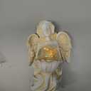 Angel Statue Outdoor Decor, Angel Gardening Gifts with Solar LED Lights