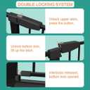 Fairy Baby 22.8"-25.5" Narrow Baby Gate for Stair, Pressure Mounted Auto-Close Pet Gate for Small Walk Thru and Doorways, Safety Child Gate No Drilling, No Extensions, Black