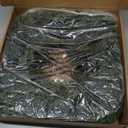 24" Real Touch Cedar Wreath for Front Door, Artificial Christmas Wreaths Faux Cedar Green Fake Pine Needles Wreath for Front Door Wall Windows Indoor Outdoor Christmas Decor