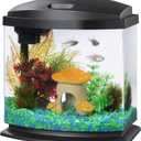 Aqueon LED MiniBow Small Aquarium Fish Tank Kit with SmartClean Technology, Black, 2.5 Gallon