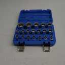 Spline Socket Set 1/2" Drive Universal Metric 8-32mm 12-point Cr-V Socket Set 19pcs