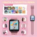 NBKLS Kids Watch for Girls 4 5 6 7 8 9 10 Years Old Gifts, Smart Watch for Kids with 26 Puzzle Games, HD Touch Screen, Flashlight, Learn Cards, Audiobook, Toddler Toys Christmas Birthday Gifts