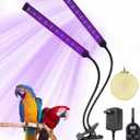 Bird Cage Light with UVA UVB, Full Spectrum Bird Lamp for Parrots