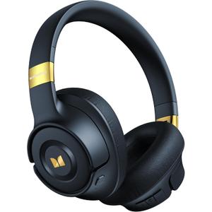 Monster Persona SE ANC Active Noise Cancelling Headphones, Over Ear Bluetooth Headphones Wireless, 60H Playtime, HiFi Stereo Audio, Deep Bass, Built-in Mic, Memory Foam Ear Cups for Home (Blue)