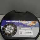 Snow-Chains Auto Fixing 1 Min Quick Fit Easy Installation Tire-Chains, Portable Reusable Universal Emergency Tire Traction Chain for Passenger Car, Pickup Trucks and SUV - Set of 2