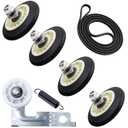 Upgraded Dryer Repair Kit Dryer Roller Kit for LG Kenmore Dryers Includes 4581EL2002C Dryer Drum Roller Assembly 4400EL2001A Dryer Belt and 4561EL3002A Dryer Idler Pulley, Pictures 6, 7 are Fit Models