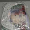 Vesici 7 Pcs Christmas Shower Curtain Set Merry Christmas Bathroom Curtain Non Slip U Shape Rugs Toilet Seat Cover Mat and 3 Towels Waterproof Watercolor Xmas Winter Bathroom Accessories