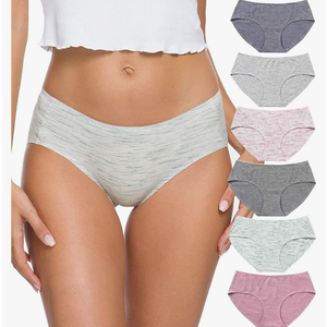 Wealurre Cotton Bikini Women's Breathable Panties Seamless Comfort Underwear L