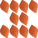 FOTMKSMU 9pcs Brown Sugar Keeper Saver Softener for Keeping Moist Fresh Terra Cotta Brown Sugar Saver Kitchen Gadgets Food Storage Containers Leaf Design