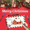 Markers for Adult Coloring Books No Bleeding, 72 Colors Dual Tip Coloring Markers for Adults, Brush&Fine Tip Art Supplies for Calligraphy, Journaling, Sketching, Christmas Gifts for Teens with Case