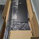 WLIVE Black Dresser TV Stand for 45, 50, 55 inch TV, Entertainment Center with LED Lights & Charging Station, Chest of Drawers with 8 Fabric Drawers and Open Shelves for Living Room, Hallway, Wood Top