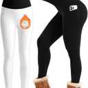 Laite Hebe Fleece Lined Leggings Women - High Waisted Winter Yoga Pants Tummy Control Soft Thermal Warm for Hiking Workout (Black, XS)