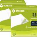 SUNKISS TrustPlus 36" x 23" Disposable Bed Pads for Adults and Kids, Super Absorbent Incontinence Underpads for Elderly, Large Puppy Training Pads, 25 Count