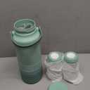 Momcozy 22oz Portable Breast Milk Cooler for Outdoor, Life Saver with 360 Total Cooling for 24 Hours, Larger Capacity Travel Breastmilk Chiller with 2pcs Baby Bottles for Breastmilk Storage, Green