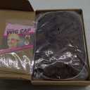 Short Curly Afro Wigs with Bangs Ombre Brown Bouncy Curls Glueless Friendly for Beginner Kinky Curly Wig for Black Women 4A Curls, 6 Inch, M1B/30