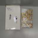 Vicenpal 10 Pcs Vintage Mini Picture Frames Baroque Antique Small Resin Jewelry Display Table Frame for Christmas DIY Photo Holiday Party Decoration (Gold)