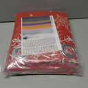 BGment Red Christmas Curtains for Living Room, Grommet Christmas Decoration Window Blackout Curtains with Christmas Tree and Snowflake Print, 2 Panels, Each 52 x 84 Inch, Red