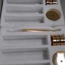 Hewory Black Candlestick Holders Hurricane Candle Holder, 6Pcs Candle Stick Candle Holder Candelabra, Taper Candle Holders with Glass Candle Cover for Wedding Table Centerpiece Christmas Decor