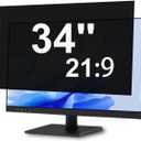 34 Inch Privacy Screen for Computer Curved Monitor Blue Light Screen Protector Anti Glare Anti-Scratch Monitor Privacy Shield Screen 34 Inch 21:9 Aspect Ratio