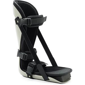 United Ortho Plantar Fasciitis Adjustable Leg Support Brace Fits Right or Left Foot for Soreness Relief, Foot Pain and Stretching, Medium, Black