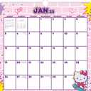 2025 Hello Kitty & Friends Spiral Wall Calendar