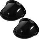 Homoyoyo 2 Pack Outdoor Camera Cover: Universal Security Camera Sun Rain Cover Shield ABS Plastic Sun Rain Shade for Outdoor for Dome Security Waterproof Lens Guard Black