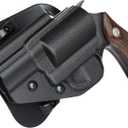 Kydex Holster for S&W J Frame, M&P Bodyguard 38 No Laser, Taurus Model 85 2", Diamondback Firearms SDR, Black (Left Hand)