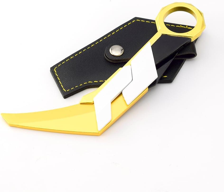 Superbuybox Game Valorant Prime2.0 Karambit Knife Foldable Martial Arts Weapon Model Action Figures Game Toys Collection Keychain Gift Desk Decoration Backpack Pendant Gift