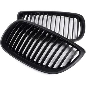 Compatible with 06-10 E92 2D Coupe 07-10 E93 Convertible 3-Series M3 E92 E93 Front Hood Kidney Grille Grill (LR, Matte Black)