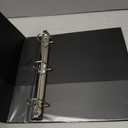 Samsill Durable 1.5 inch 3 Ring Binder, D Ring Binder, 100% Recycled Chipboard, Black, 12 Pack