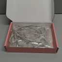 6 Pcs 4.3" x 6" 2025 Christmas Bows for Tree Decor, Silver Sparkly Glitter Rhinestone Bow Ornaments with Twist Tie for Xmas Decoration, Wreath, Garland, Gift Wrapping