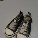 Toddler Little Kid Cushioned Canvas Shoes Slip On Sneakers Soft and Durable (Black&White)