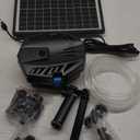 POPOSOAP Solar Fountain Pump with Pond Filter Kit, 8W Solar Pond Pump with Pond Filter Box, Pond Filter for Outdoor Pond Garden Fountain Waterfall DIY Water Feature-P3081