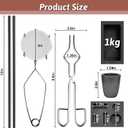 Nelyrho 8-in-1 Metal Casting Kit Graphite Crucible, Graphite Ingot Molds, 2 Stir Rods, Quartz Cup & Tongs Complete Set for Melting Gold, Silver, Aluminum, Brass