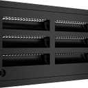 RV 20" Refrigerator Upper/Lower Side Wall Vent with Mesh Insect Screens for Campers Trailers (Black)