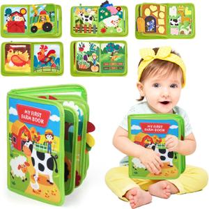 INKLAB Toddler Busy Board Ages 3, Learning Toys for 3+ Year Old, Sensory Toys for Kids with Autism, Preschool Learning Activities, Kids Ages 3+, Activities Toy for Car Travel Airplane (Green)