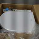 TOTO WASHLET KC2 Electronic Bidet Toilet Seat with Heated Seat and SoftClose Lid, Round, Cotton White - SW3023#01