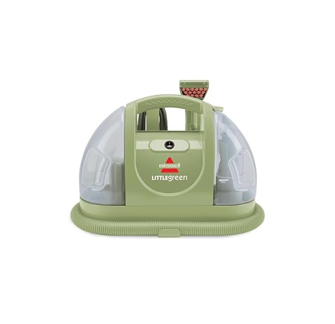 BISSELL Little Green Multi-Purpose Portable Carpet and Upholstery Cleaner, Car and Auto Detailer, Green, 1400B + BISSELL® Little Green® Spot & Stain Formula for Portable Carpet Cleaners, 2038G