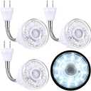 Yahenda 3 Pack Motion Activated LED Night Light Plug in Smart Dusk Dawn Sensor Light PIR Infrared Sensor Motion Detector Lamp Flexible Rotating for Hallway Stairway Garage Basement(Cool White)