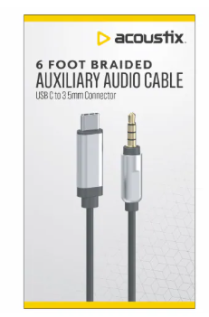 Acoustix™ Auxiliary Braided Audio Cable