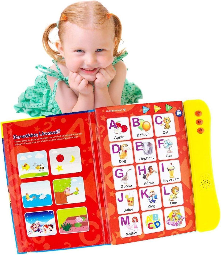 Preschool Learning Activities Book  Interactive ABC Sound Book, Toddler Learning Toy for Kids Ages 3+, Educational Alphabet Toy for Boys and Girls.