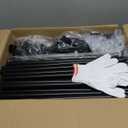 SORCEDAS Portable Wardrobe Closet Storage Organizer Metal Hanging Rack Non-Woven Fabric 34 Inch Black